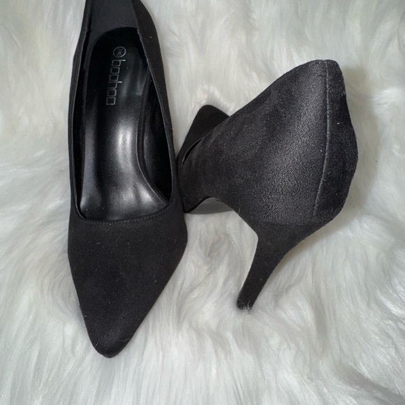 Boohoo Classic Black Pointed Heels Size 9 - Picture 3 of 9